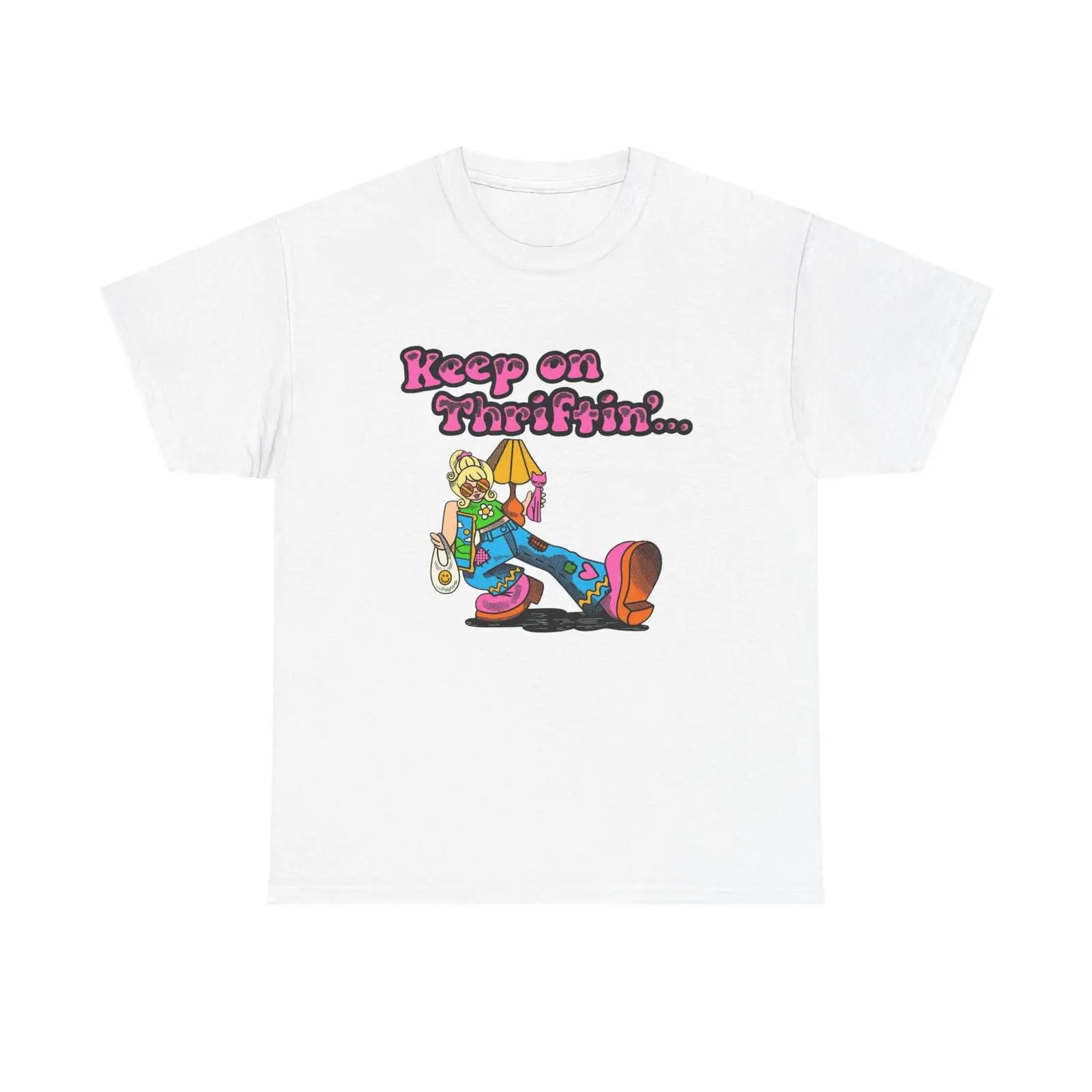 Vintage Fashion Thrift - Keep On Thrifting Lustiges T-Shirt NEU