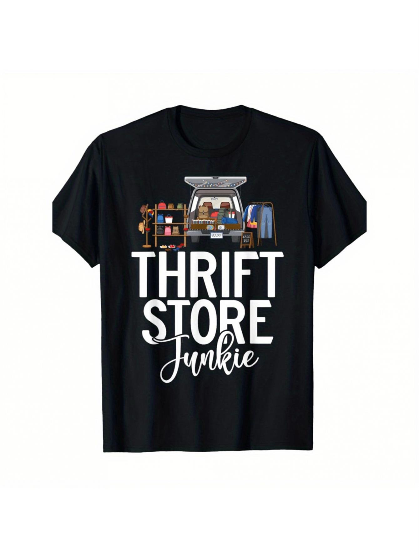 Vintage Fashion Thrift - 1 Stück Vintage-Männer-T-Shirt mit Motiven aus