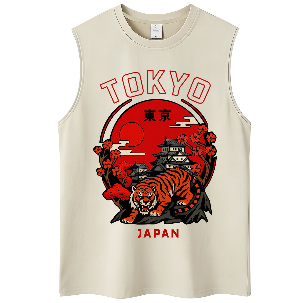Vintage Fashion In Tokyo - Japanischer Stil Tokyo Tiger Sakura Gewaschene