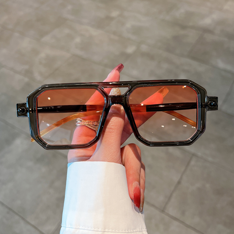 Vintage Fashion Brands - KAMMPT Vintage Quadratische Sonnenbrille für Männer