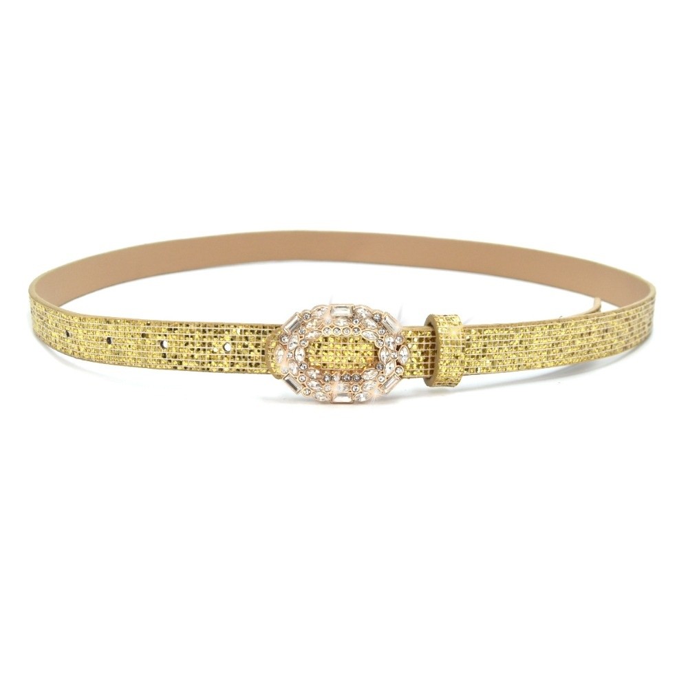 Vintage Fashion Brands - Vintage Bling Bling Funkelnder Strassgürtel Vielseitiger