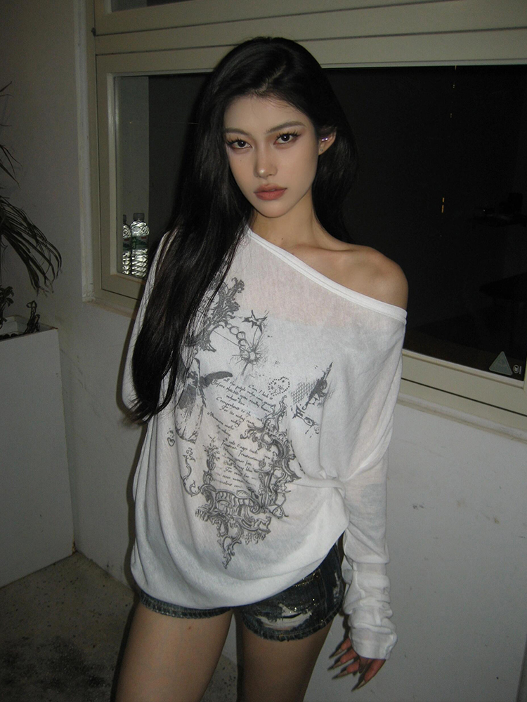 Yedinas Koreanische Mode Graph – Tie Dye Shirt Vintage Bewertung und Preis