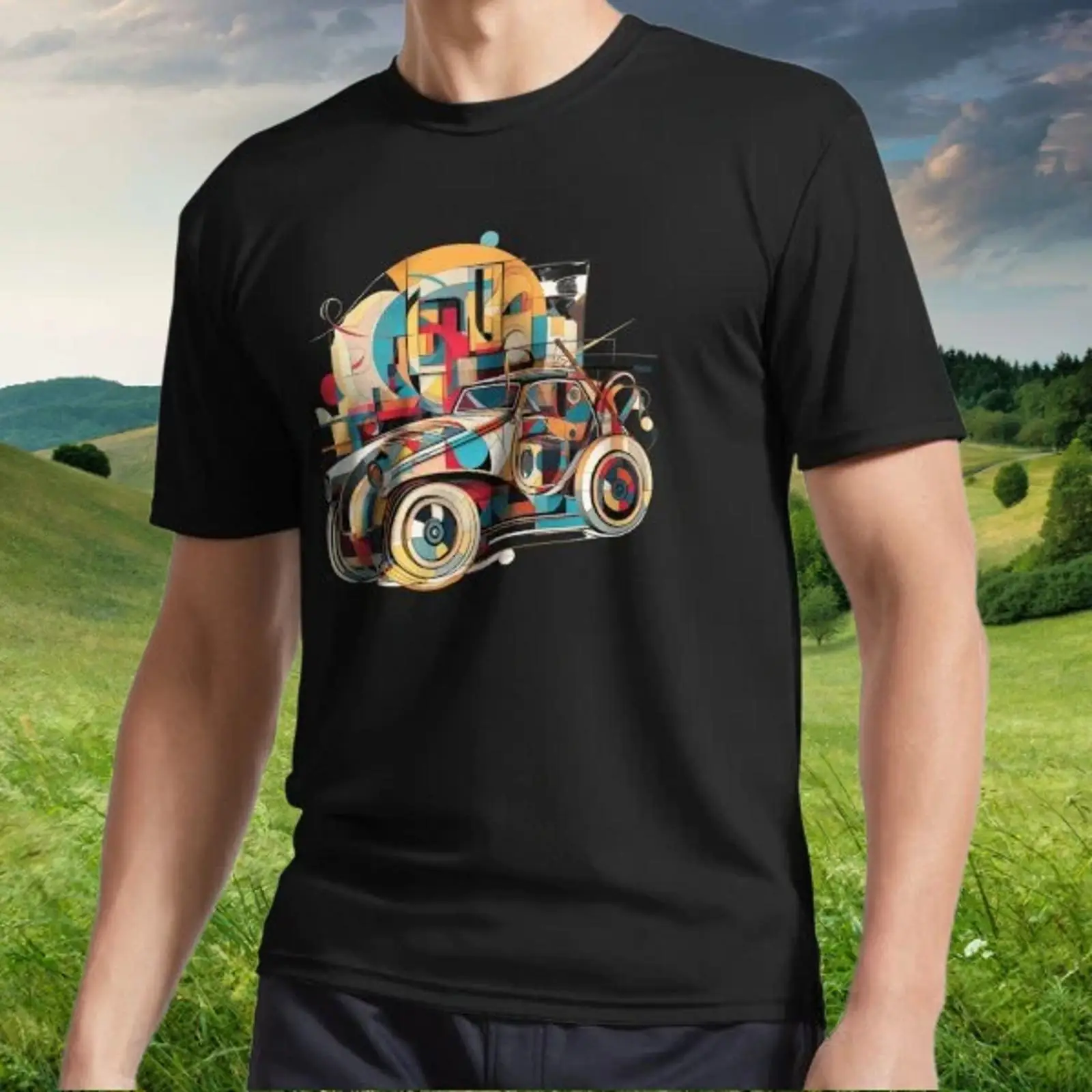 Neues abstraktes Vintage-Auto- – Vintage Fashion Collage Bewertung und Preis