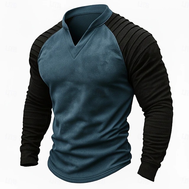 Vintage Distressed Henley Ragl – Vintage Fashion Mens Bewertung und Preis