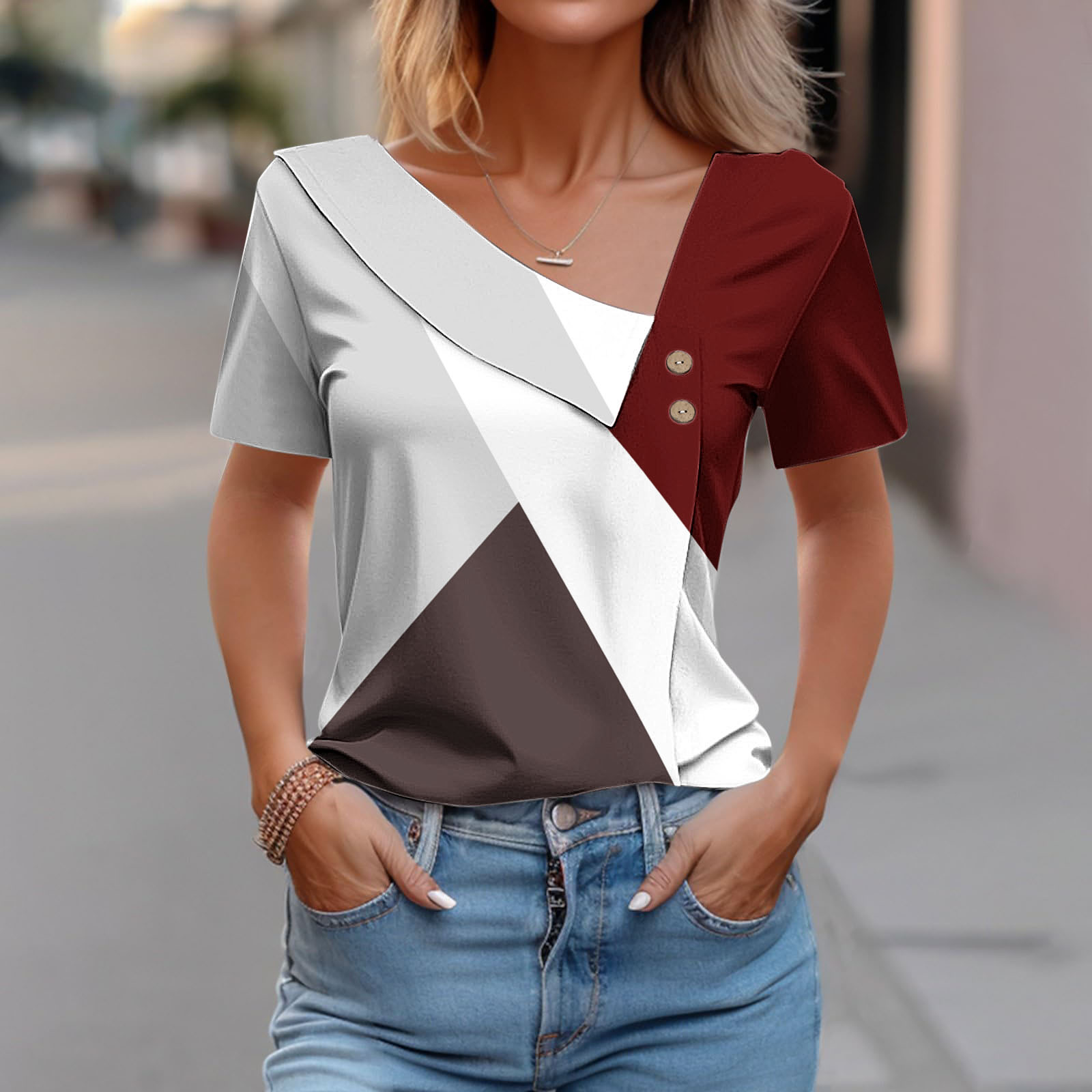 Mode Kurzarm Frauen T-Shirt So – Tie Dye Shirt Vintage Bewertung und Preis