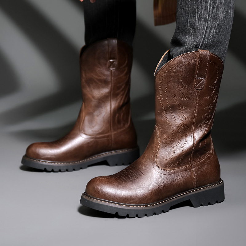 Mode Herren Cowboy Stiefel Neu – Vintage Fashion Mens Bewertung und Preis