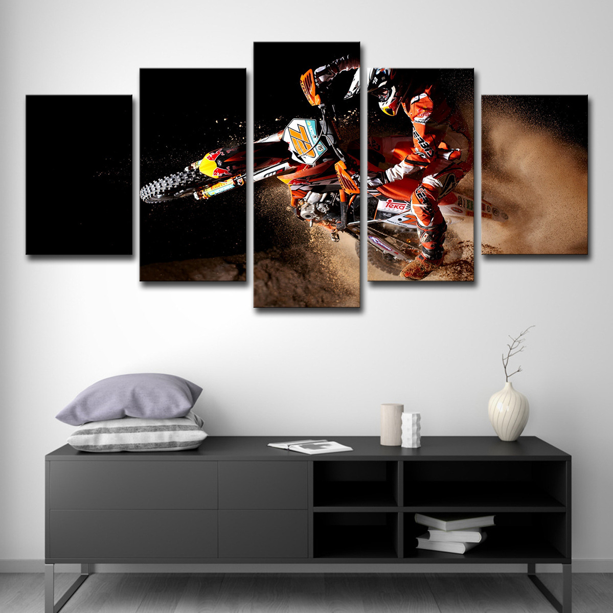 5-teiliges Motorrad-Racing-Lei – Vintage Fashion Posters Bewertung und Preis